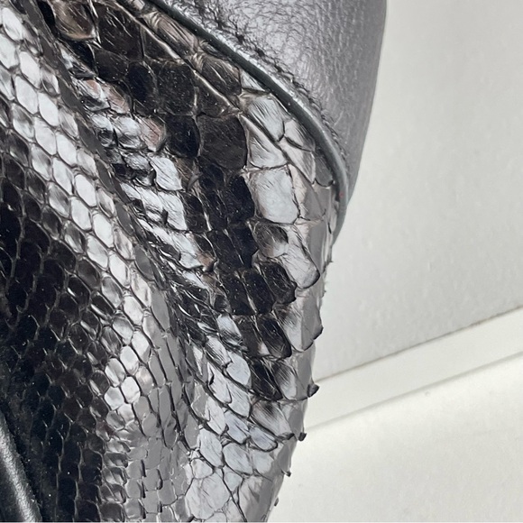 Marc Jacobs Snake Skin & Leather Karen Stam Kisslock Satchel Italy Y2K - Picture 15 of 16